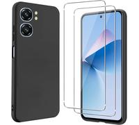 Housse Slim En Tpu Pour Oukitel C58 + 2 Verres Trempés 9h - Silicone Mat Souple, Antichoc Et Anti-Rayures, Noir