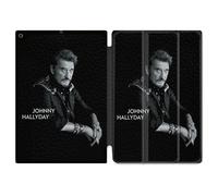 Housse Smart Cover Pour Ipad 10.2 Johnny Hallyday Noir