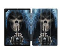 Housse Smart Cover Pour Ipad 10.2 Tete De Mort Doigt