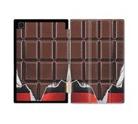 Housse Smart Cover Pour Samsung Galaxy Tab A7 (10.4) Trompe Oeil Chocolat
