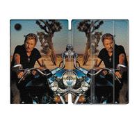Housse Smart Cover Pour Samsung Galaxy Tab A8 (2022) 10.5 Musique Johnny Hallyday Moto