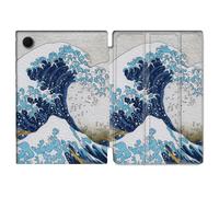 Housse Smart Cover Pour Samsung Galaxy Tab A8 (2022) 10.5 Peinture La Grande Vague