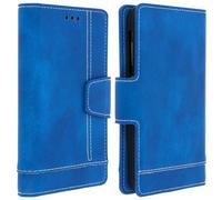 Avizar Housse Smartphone 4.5 à 5 pouces Universelle Porte-cartes Fonction slide Bleu