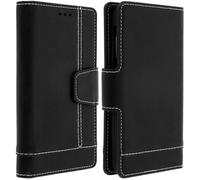 Avizar Housse Smartphone Universelle 5,5 à 6 pouces avec porte-cartes et fonction slide Noir