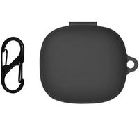 Housse Somstyle pour écouteurs sans fil JBL Wave Flex - Silicone souple avec clip - Noir