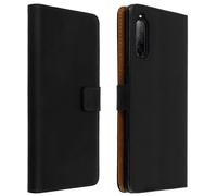 Housse - Sony - Xperia 10 II - Cuir Véritable - 2 Porte-cartes - Fonction Support Vidéo