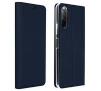 Housse pour Sony Xperia 10 II Étui Folio Porte-carte Support Vidéo bleu nuit