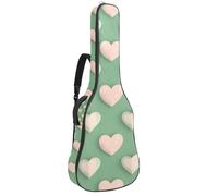 Housse souple pour guitare acoustique avec 2 poches et boucle de suspension arrière pour basse électrique de 101,6 cm, 104,7 cm, 106,7 cm, fleurs de lotus et libellules volantes, Multicolore 03
