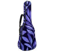 Housse souple pour guitare acoustique avec 2 poches et boucle de suspension arrière pour guitare classique basse électrique de 101,6 cm, 104,7 cm, 106,7 cm, fleurs de lotus roses dans un style vintage