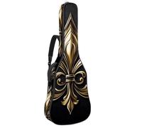 Housse souple pour guitare acoustique avec 2 poches et boucle de suspension arrière pour guitare classique basse électrique de 101,6 cm, 104,7 cm, 106,7 cm, motif vichy vert sauge, Multicolore 03