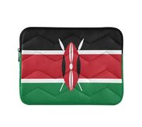 Housse souple pour ordinateur portable 33 cm Drapeau du pays africain Kenya | Sac de 33 cm avec fermeture éclair pour voyage de travail pour M