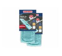 Housse static plus Leifheit 55158, serpillères de rechange pour balai serpillière Profi XL, nettoyage à sec tous sols, lot de 2