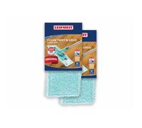 Housse super soft Leifheit 55161, serpillères de rechange pour balai serpillière Clean Twist M Ergo/ PowerClean, parquets, lot de 2