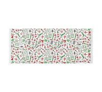 Housse supérieure de machine à laver avec sac latéral robuste pour lave-linge et sèche-linge pour les carreaux de Mahjong supérieurs pour buanderie cuisine 130 x 55,9 cm