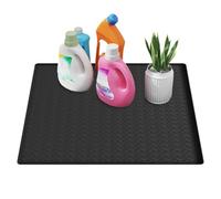 Housse supérieure de machine à laver, tapis pliable en silicone, 60 x 60 cm, feuille de protection antidérapante, caractéristiques robustes et flexibles, idéal pour sèche-linge, friteuse à air