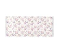 Housse supérieure de réfrigérateur avec sac latéral anti-poussière pour lave-linge et sèche-linge - Motif éléphants minimalistes pour buanderie et cuisine - 130 x 55,9 cm