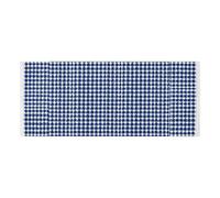 Housse supérieure de réfrigérateur avec sac latéral robuste pour lave-linge et sèche-linge - Motif pied-de-poule - Blanc et bleu marine - 130 x 55,9 cm