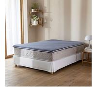 Housse surmatelas jersey anthracite 100% coton extensible 140x190