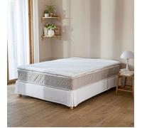 Terre de Nuit - Housse surmatelas Jersey Blanc 100% Coton Extensible 180x200 - - Blanc
