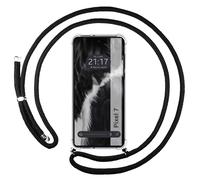 Housse Suspendue Transparente Pour Google Pixel 7 5G Avec Cordon Noir