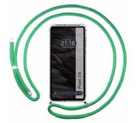 Housse Suspendue Transparente Pour Google Pixel 7A 5G Avec Cordon Vert Eau