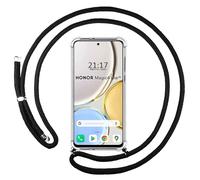 Housse Suspendue Transparente Pour Huawei Honor Magic 4 Lite Avec Cordon Noir
