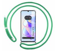 Housse Suspendue Transparente Pour Huawei Honor X7A Avec Cordon Vert Eau