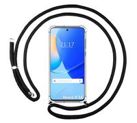 Housse Suspendue Transparente Pour Huawei Nova 9 SE Avec Cordon Noir