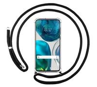 Housse Suspendue Transparente Pour Motorola Moto G52 4G Avec Cordon Noir