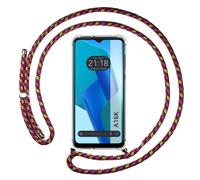 Housse Suspendue Transparente Pour Oppo A16K Avec Cordon Rose / Doré