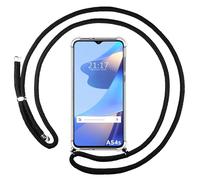 Housse Suspendue Transparente Pour Oppo A54S Avec Cordon Noir