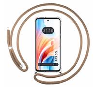 Housse Suspendue Transparente Pour Oppo A79 5G Avec Cordon Camel