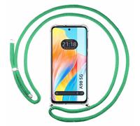 Housse Suspendue Transparente Pour Oppo A98 5G Avec Cordon Vert Eau