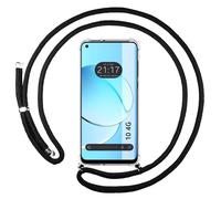 Housse Suspendue Transparente Pour Realme 10 4G Avec Cordon Noir