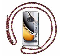 Housse Suspendue Transparente Pour Realme 11 Pro / 11 Pro+ Plus Avec Cordon Rose