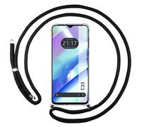 Housse Suspendue Transparente Pour Realme C33 Avec Cordon Noir