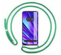 Housse Suspendue Transparente Pour Realme C55 Avec Cordon Vert Eau