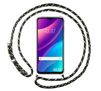 Housse Suspendue Transparente Pour TCL 30 SE / 30E / 306 Avec Cordon Vert / Doré