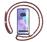 Housse Suspendue Transparente Pour TCL 408 Avec Cordon Rose/Doré