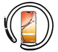 Housse Suspendue Transparente Pour Vivo V23 5G Avec Cordon Noir