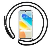 Housse Suspendue Transparente Pour Vivo X80 Pro 5G Avec Cordon Noir