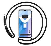 Housse Suspendue Transparente Pour Vivo Y16 Avec Cordon Noir
