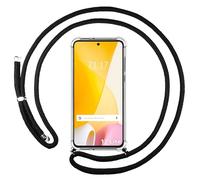 Housse Suspendue Transparente Pour Xiaomi 12 Lite 5G Avec Cordon Noir
