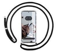 Housse Suspendue Transparente Pour Xiaomi 12T / 12T Pro 5G Avec Cordon Noir