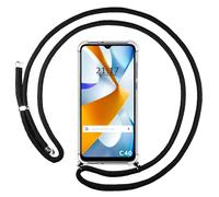 Housse Suspendue Transparente Pour Xiaomi POCO C40 Avec Cordon Noir