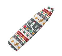 Housse Table à Repasser 110x35 Bonbons De Noël Housse Planche à Repasser Bande éLastique Resserrable, ReflèTe La Chaleur pour Un Repassage Rapide, Installation Facile