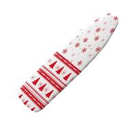 Housse Table à Repasser 110x35 Plantes Rouges Housse Planche à Repasser Bande éLastique Resserrable, ReflèTe La Chaleur pour Un Repassage Rapide, Installation Facile