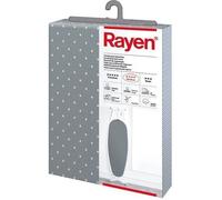 Rayen | Housse pour table à repasser Universelle | 3 épaisseurs: mousse, molleton et tissu 100 % coton | Gamme Medium de Rayen | 130X47 cm | Gris à pois roses