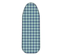 Housse Table à Repasser 130x45 Géométrie Verte Housse Planche à Repasser Bande éLastique Resserrable, ReflèTe La Chaleur pour Un Repassage Rapide, Installation Facile