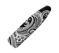 Housse Table A Repasser 140x45 Noir Blanc Housse De Planche à Repasser Bande éLastique Resserrable, ReflèTe La Chaleur pour Un Repassage Rapide, Installation Facile